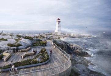 Accessible viewing deck at Peggy’s Cove